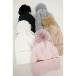 Chenille Youth Pom Pom Beanie