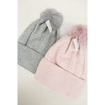 Chenille Youth Pom Pom Beanie