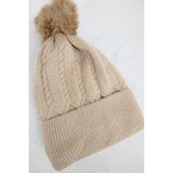 Chenille Youth Pom Pom Beanie